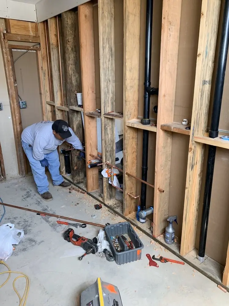 Commercial rough-in plumbing for Gas Line Repair in New Switzerland